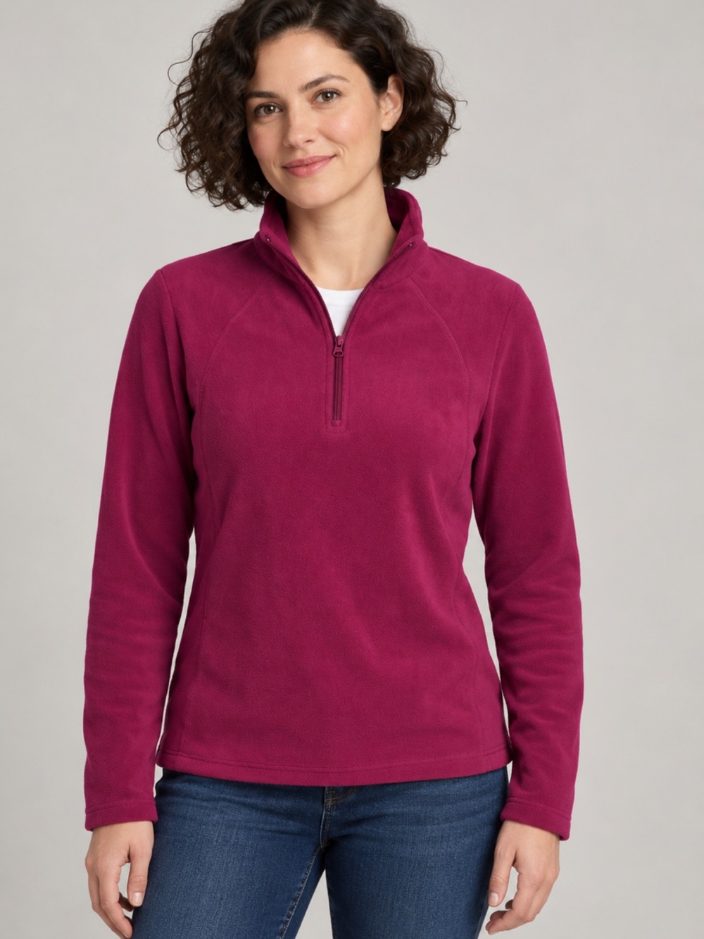 Columbia Magenta Fleece Long Sleeve Hoodie – Size S | Mountain Ready |